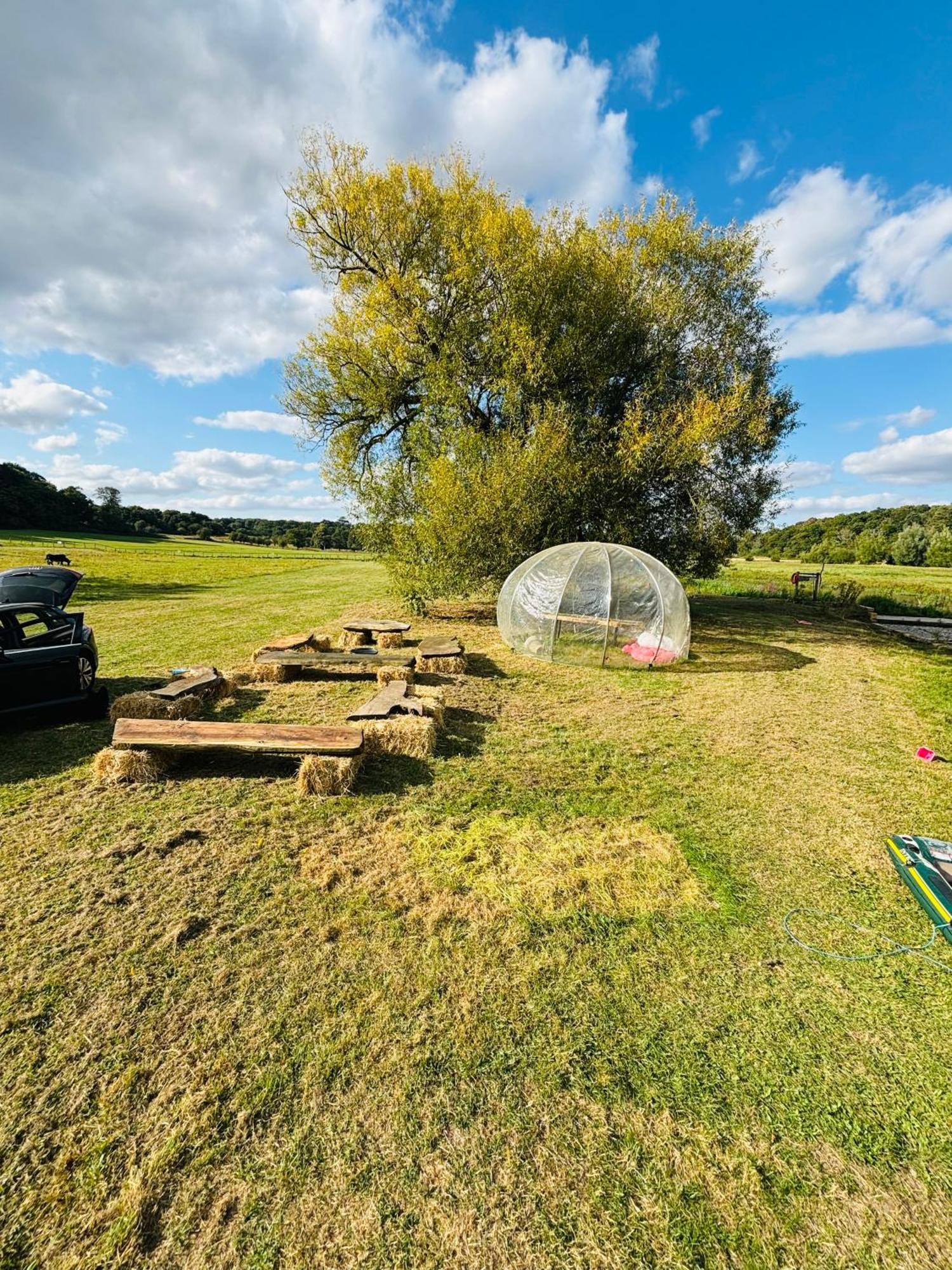 Farm Bell Tent Fire Pit Bbq Pet Friendly Hertford